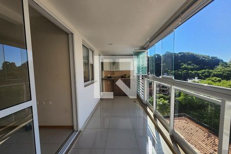 Varanda da Sala de apartamento para alugar com 3 quartos, 134m² em Laranjeiras, Rio de Janeiro