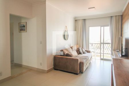 Sala de estar e jantar de apartamento à venda com 3 quartos, 106m² em Bonfim, Campinas