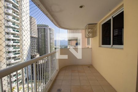 Varanda da Sala de apartamento à venda com 3 quartos, 82m² em Recreio dos Bandeirantes, Rio de Janeiro