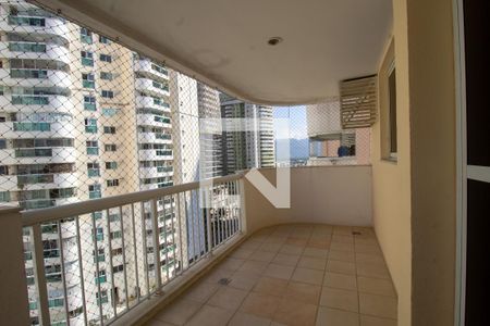 Varanda da Sala de apartamento à venda com 3 quartos, 82m² em Recreio dos Bandeirantes, Rio de Janeiro