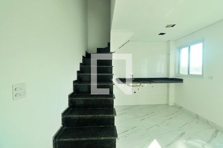 Sala/Cozinha de apartamento à venda com 2 quartos, 65m² em Jardim Utinga, Santo André