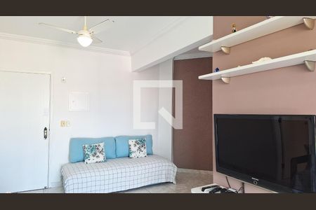 Sala de apartamento para alugar com 1 quarto, 66m² em Caiçara, Praia Grande