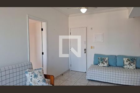 Sala de apartamento para alugar com 1 quarto, 66m² em Caiçara, Praia Grande