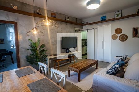 Sala  de apartamento à venda com 3 quartos, 100m² em Humaitá, Rio de Janeiro