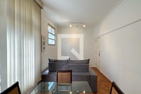 Sala de apartamento para alugar com 1 quarto, 70m² em Copacabana, Rio de Janeiro