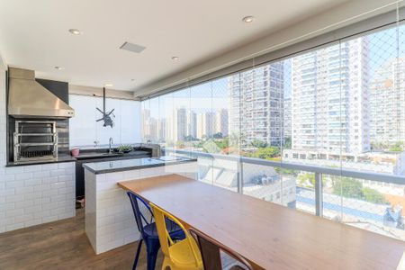 Varanda Gourmet de apartamento para alugar com 3 quartos, 225m² em Cidade Monções, São Paulo