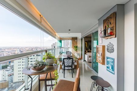 Varanda da Sala de apartamento à venda com 4 quartos, 156m² em Gutierrez, Belo Horizonte