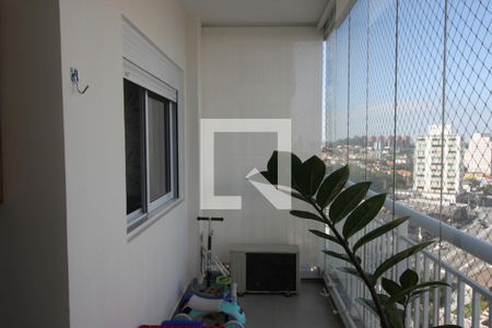 Varanda da sala  de apartamento à venda com 2 quartos, 60m² em Campininha, São Paulo