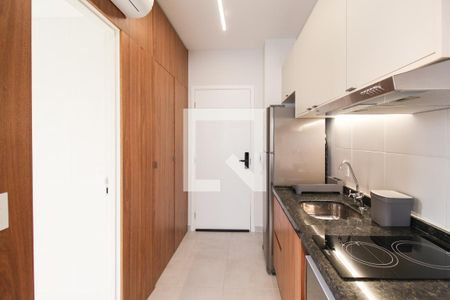 Cozinha de kitnet/studio à venda com 1 quarto, 24m² em Vila Olímpia, São Paulo