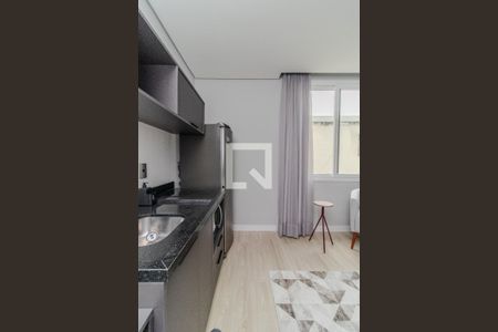 Cozinha de apartamento à venda com 1 quarto, 22m² em Centro Histórico, Porto Alegre