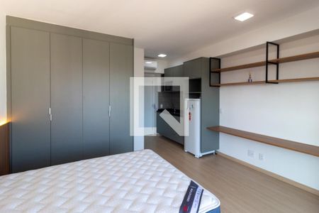 Sala/quarto de apartamento para alugar com 1 quarto, 27m² em Santo Amaro, São Paulo