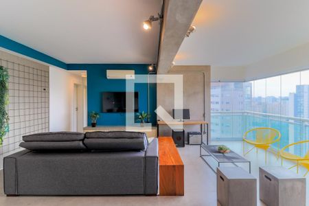 Sala de apartamento à venda com 2 quartos, 84m² em Brooklin Paulista, São Paulo