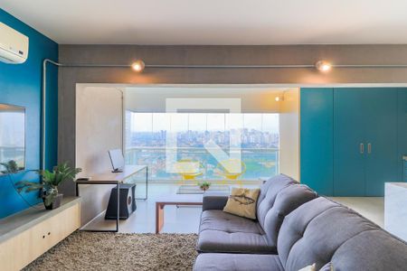 Sala de apartamento para alugar com 2 quartos, 84m² em Brooklin Paulista, São Paulo