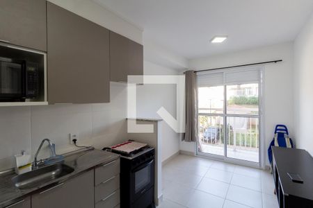 Sala e Cozinha Integrada  de apartamento à venda com 1 quarto, 30m² em Vila Ré, São Paulo