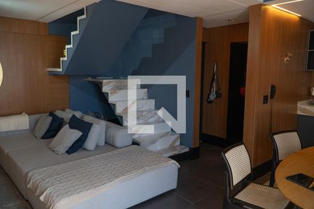 Sala de apartamento à venda com 1 quarto, 89m² em Vila Suzana, São Paulo