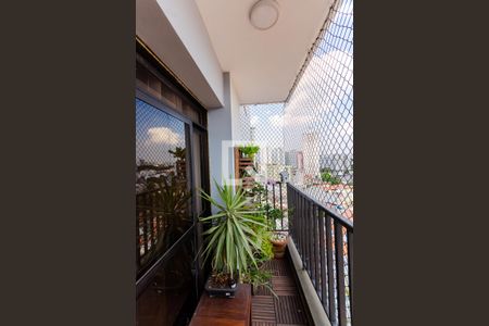 Varanda da Sala de apartamento à venda com 4 quartos, 126m² em Santa Terezinha, Santo André