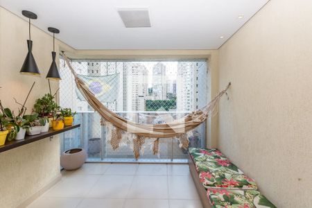 Varanda da Sala de apartamento à venda com 3 quartos, 94m² em Vila da Serra, Nova Lima
