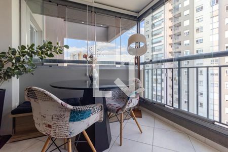 Varanda da Sala de apartamento à venda com 2 quartos, 81m² em Vila Andrade, São Paulo