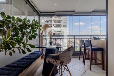 Varanda da Sala de apartamento à venda com 2 quartos, 81m² em Vila Andrade, São Paulo