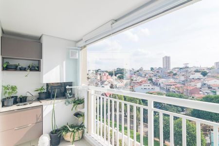 Varanda Gourmet de apartamento à venda com 2 quartos, 63m² em Campestre, Santo André