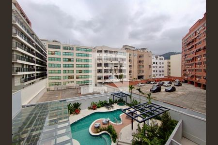 Varanda vista de kitnet/studio para alugar com 1 quarto, 41m² em Leblon, Rio de Janeiro