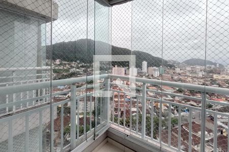Varanda de apartamento para alugar com 2 quartos, 62m² em Marapé, Santos