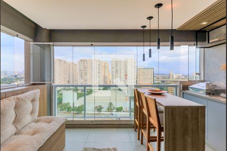 Varanda Gourmet de apartamento para alugar com 2 quartos, 77m² em Jardim Dom Bosco, São Paulo