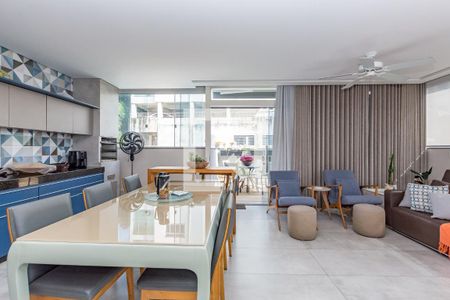 Sala 2 de apartamento à venda com 3 quartos, 190m² em Alto Caiçaras, Belo Horizonte