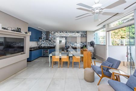 Sala 2 de apartamento à venda com 3 quartos, 190m² em Alto Caiçaras, Belo Horizonte