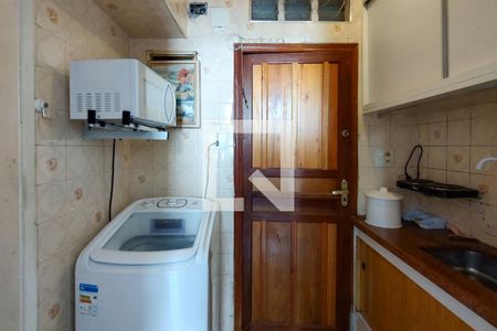 Cozinha de kitnet/studio para alugar com 1 quarto, 30m² em Ocian, Praia Grande