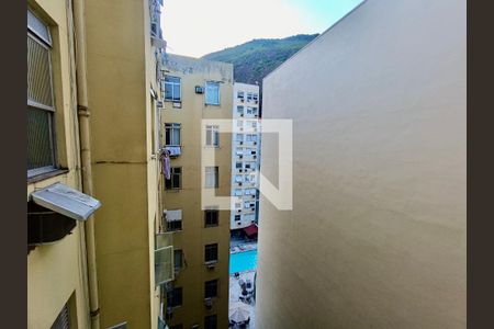 Suíte vista  de apartamento à venda com 1 quarto, 32m² em Copacabana, Rio de Janeiro
