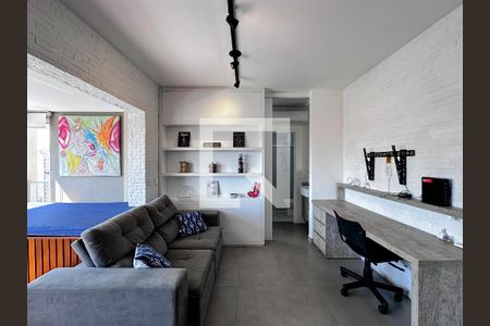 Sala de apartamento para alugar com 1 quarto, 41m² em Cidade Monções, São Paulo