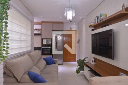 Sala de apartamento à venda com 2 quartos, 62m² em Parque das Nações, Santo André