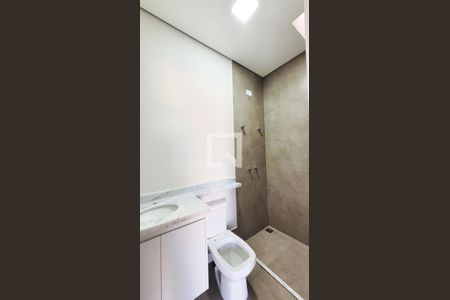 Banheiro da Suíte 1 de casa de condomínio para alugar com 3 quartos, 110m² em Chácara Primavera, Campinas