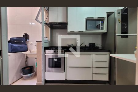Cozinha de apartamento à venda com 2 quartos, 50m² em Jardim Paraiso, Santo André