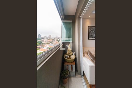 Varanda da Sala de apartamento à venda com 2 quartos, 49m² em Vila Floresta, Santo André