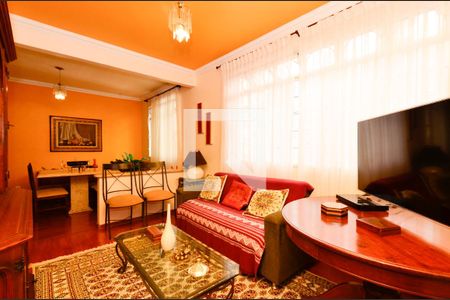 Sala de apartamento à venda com 3 quartos, 102m² em Sion, Belo Horizonte