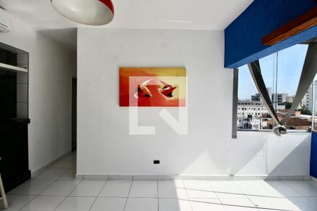 Sala de apartamento para alugar com 2 quartos, 67m² em Loteamento João Batista Julião, Guarujá