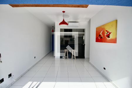 Sala de apartamento para alugar com 2 quartos, 67m² em Loteamento João Batista Julião, Guarujá