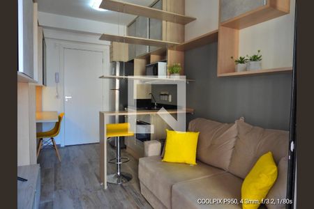 Sala/cozinha de apartamento à venda com 1 quarto, 30m² em Sumaré, São Paulo