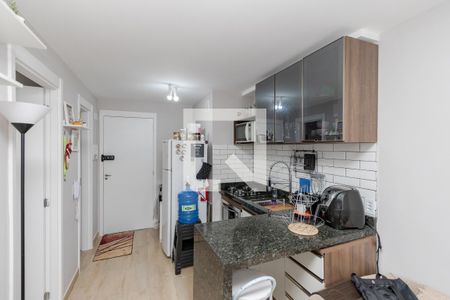 Cozinha de apartamento para alugar com 1 quarto, 32m² em Santo Amaro, São Paulo