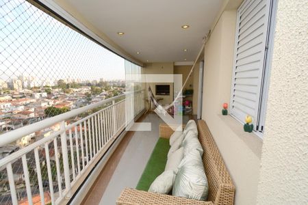 Varanda gourmet de apartamento à venda com 3 quartos, 107m² em Vila Isa, São Paulo