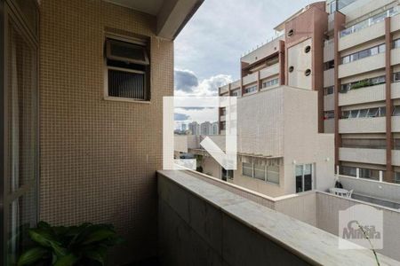 Varanda da sala de apartamento para alugar com 4 quartos, 280m² em Santa Lúcia, Belo Horizonte