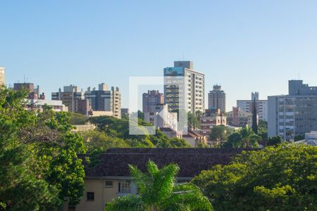 Vista da sala de apartamento à venda com 2 quartos, 68m² em Menino Deus, Porto Alegre