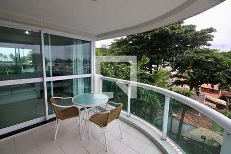 Varanda da Sala de apartamento para alugar com 1 quarto, 52m² em Barra da Tijuca, Rio de Janeiro