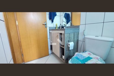 Banheiro Quarto 1 suíte de apartamento à venda com 2 quartos, 120m² em Vila Alzira, Santo André
