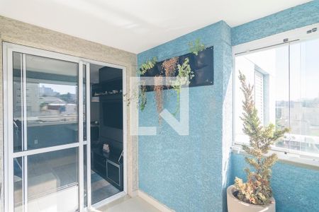 Varanda de apartamento à venda com 2 quartos, 60m² em Vila Valparaíso, Santo André