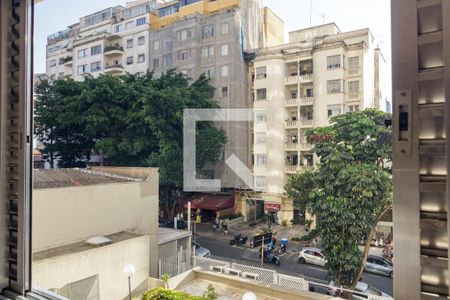 Vista do Quarto - Suíte de apartamento para alugar com 1 quarto, 48m² em Higienópolis, São Paulo