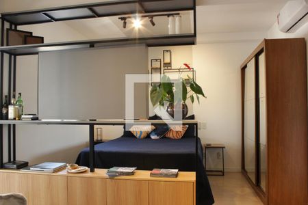 Quarto (TV) de apartamento para alugar com 1 quarto, 49m² em Pinheiros, São Paulo