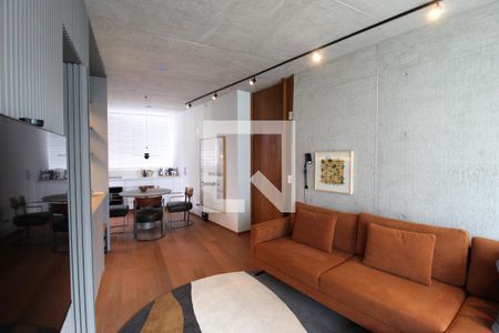 Sala de apartamento para alugar com 1 quarto, 63m² em Vila Nova Conceição, São Paulo